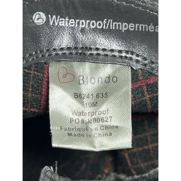 Blondo Lanka Waterproof Suede Bootie in Dark Grey - Sz 10 - Picture 10 of 12